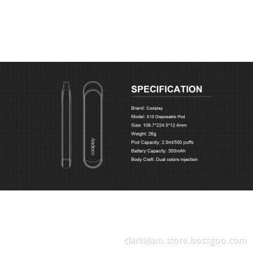 2022 Newset Easy to Use Coolplay 500 Puff